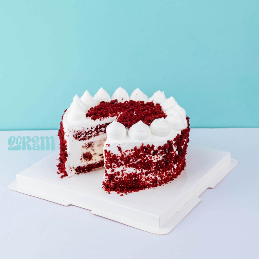 Bánh Sinh Nhật Nhân Kem Vị Red Velvet Phô Mai